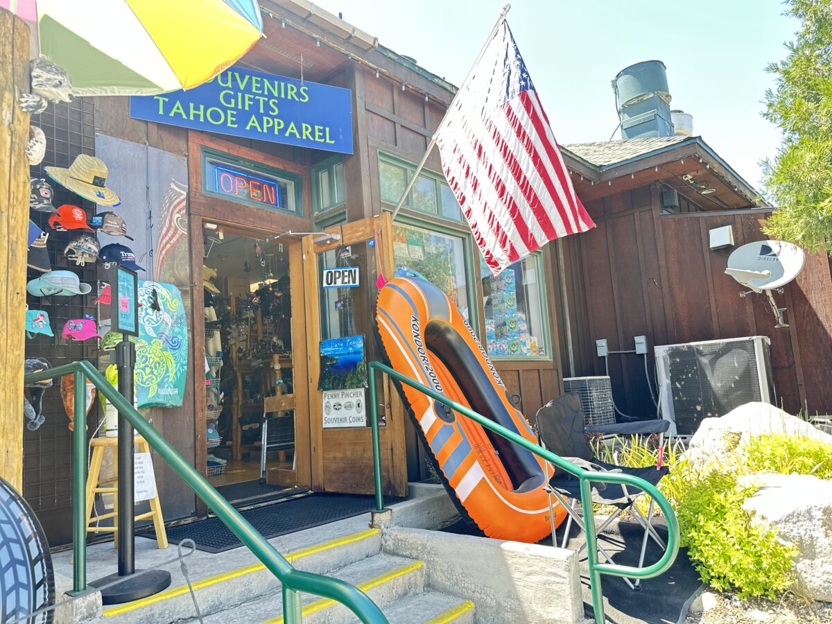 A major sticking point for opponents of the tax is the lack of clarity on how the revenue will be used. Above, a South Lake Tahoe souvenir shop. (Jill McLaughlin/The Epoch Times)