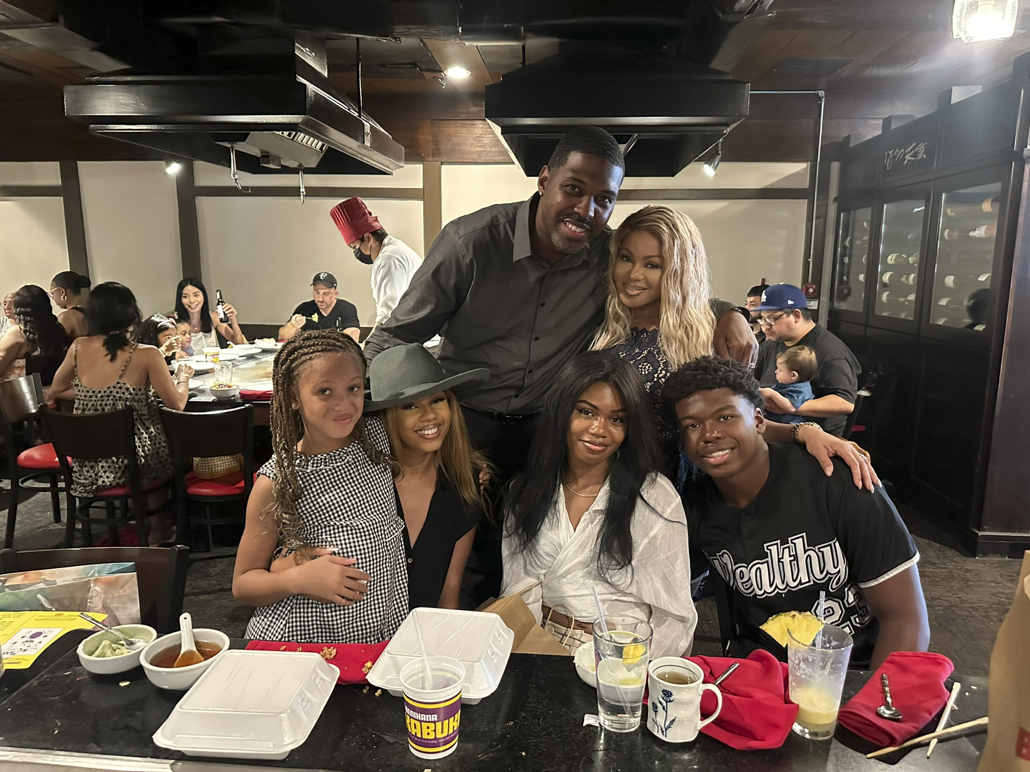 Mr. Smith with his family.