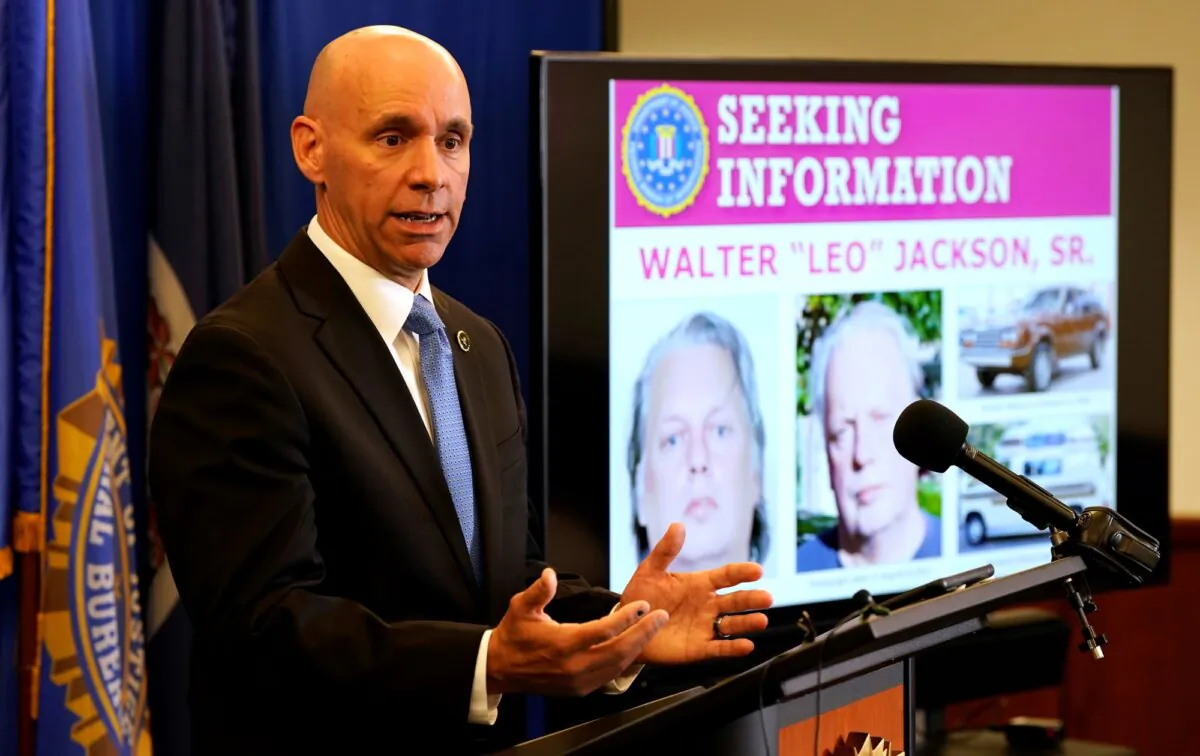 Stanley Meador, Special Agent in Charge of the FBI Richmond Field Office, gestures during a news conference concerning in the Shenandoah national park, in Richmond, Va., on June 20, 2024. (Steve Helber/AP Photo)