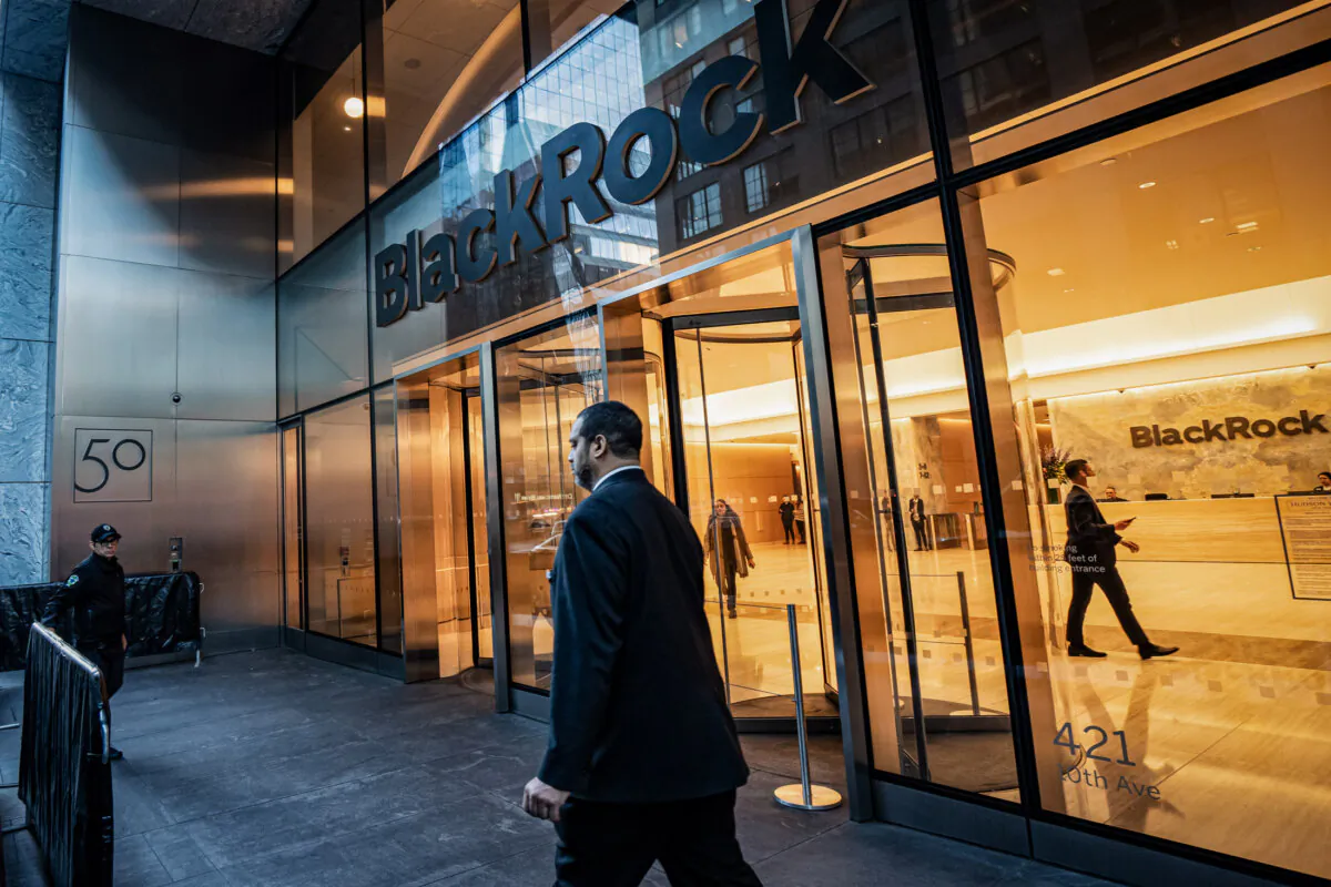 BlackRock headquarters in New York City on Feb. 5, 2024. (Samira Bouaou/The Epoch Times)