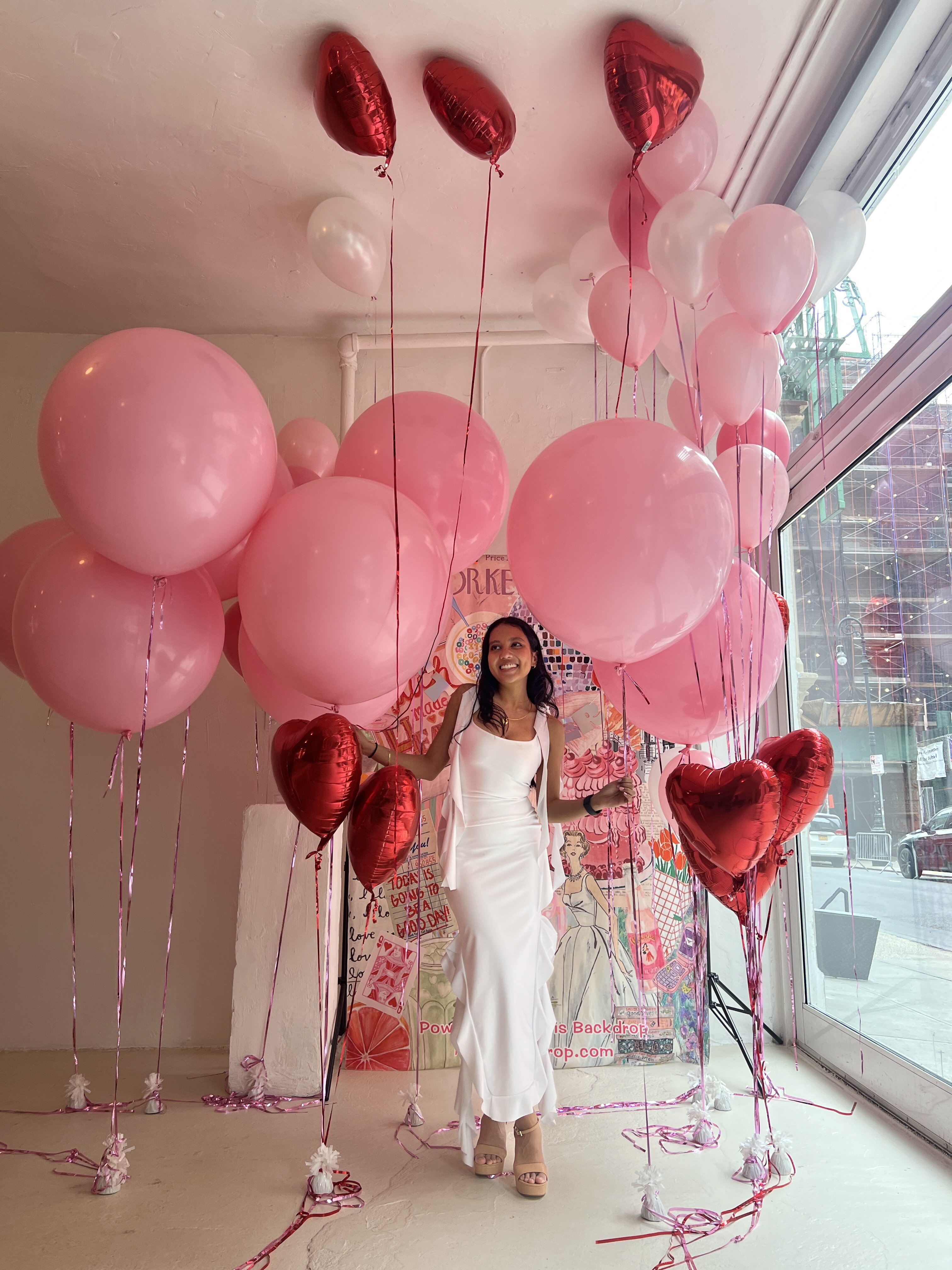 Ms. Razak created her bachelorette outfit.