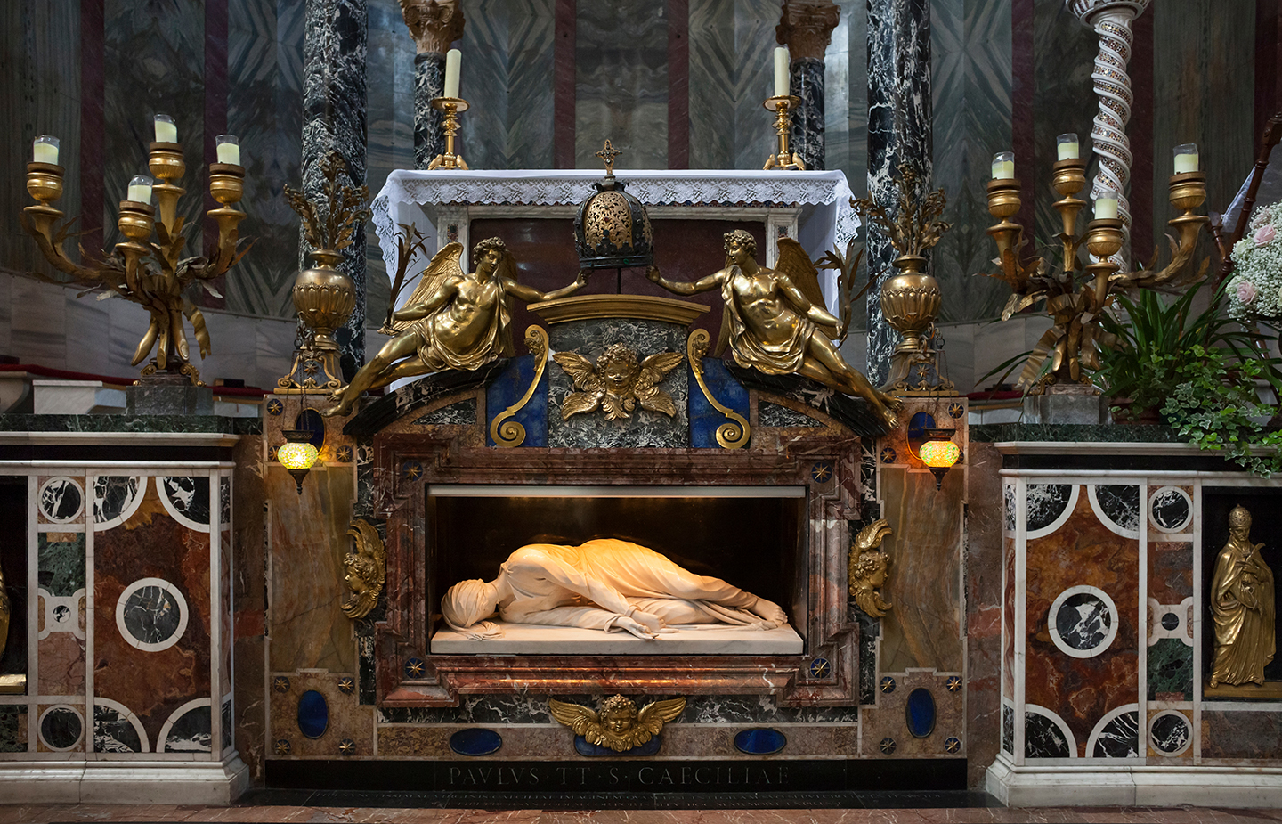 St. Cecilia sculpture