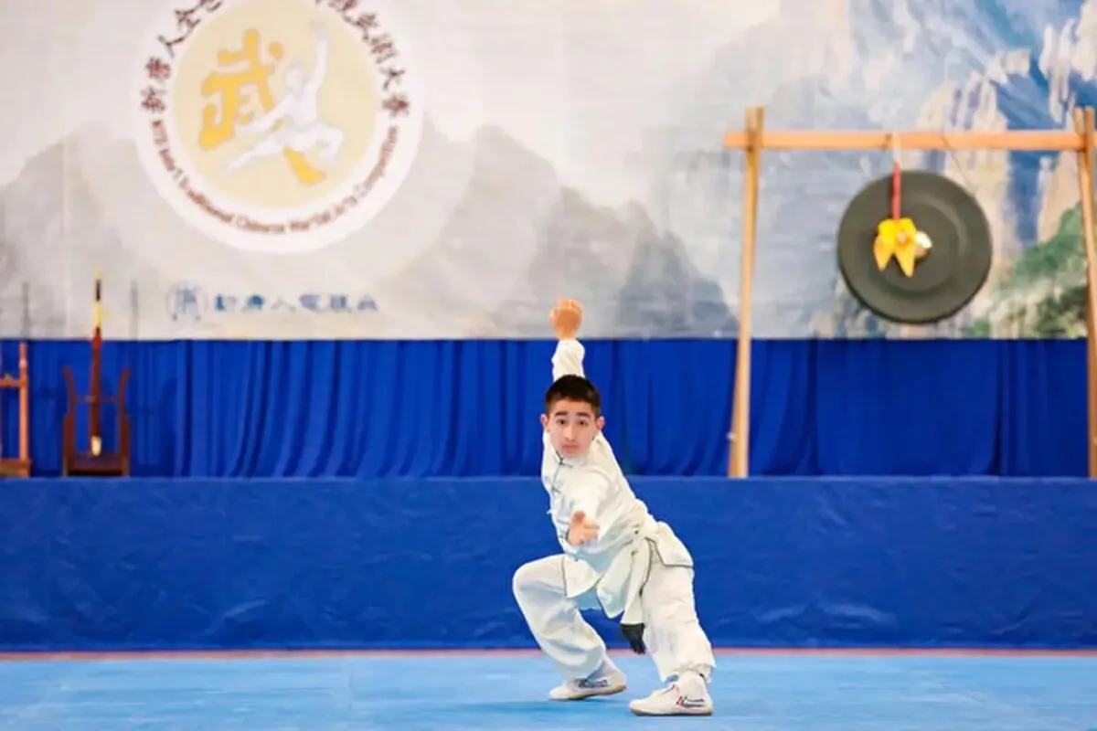 A participant of the 8th NTD International Martial Arts Competition
preliminary round in Taiwan on June 19, 2024. (NTD)