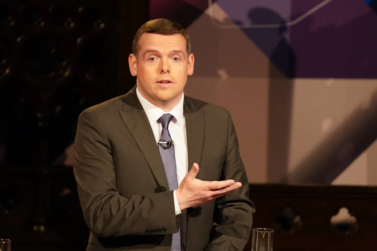 Scottish Conservative Leader Douglas Ross during a General Election special edition of BBC Debate Night on June 11, 2024. (Jane Barlow/PA Wire)