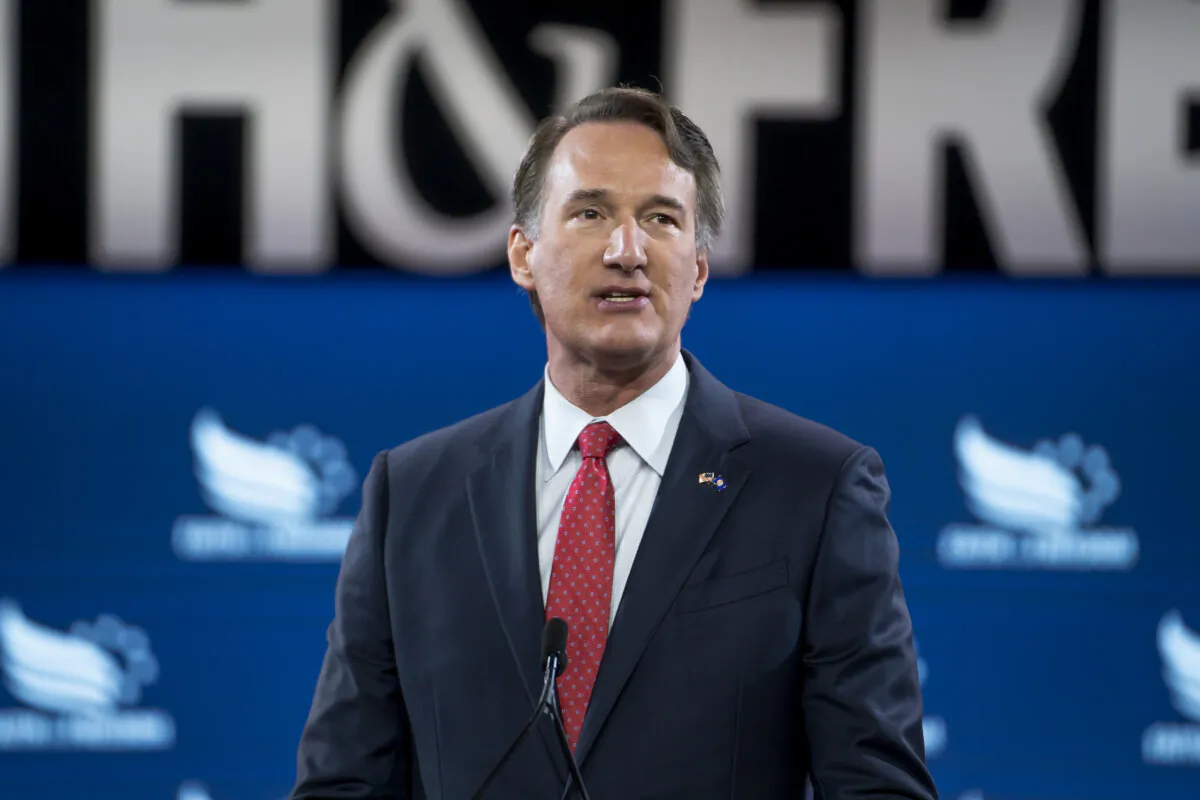 Virginia Gov. Glenn Youngkin speaks at the 2024 Road to Majority Conference in Washington on June 22, 2024. (Madalina Vasiliu/The Epoch Times)