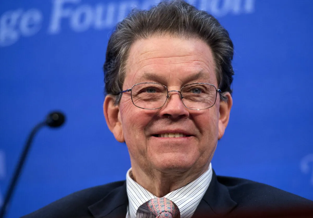 American Economist Arthur Laffer speaks about the economy during a panel discussion at  the Heritage Foundation in Washington on Dec. 18, 2014. (Saul Loeb/AFP via Getty Images)