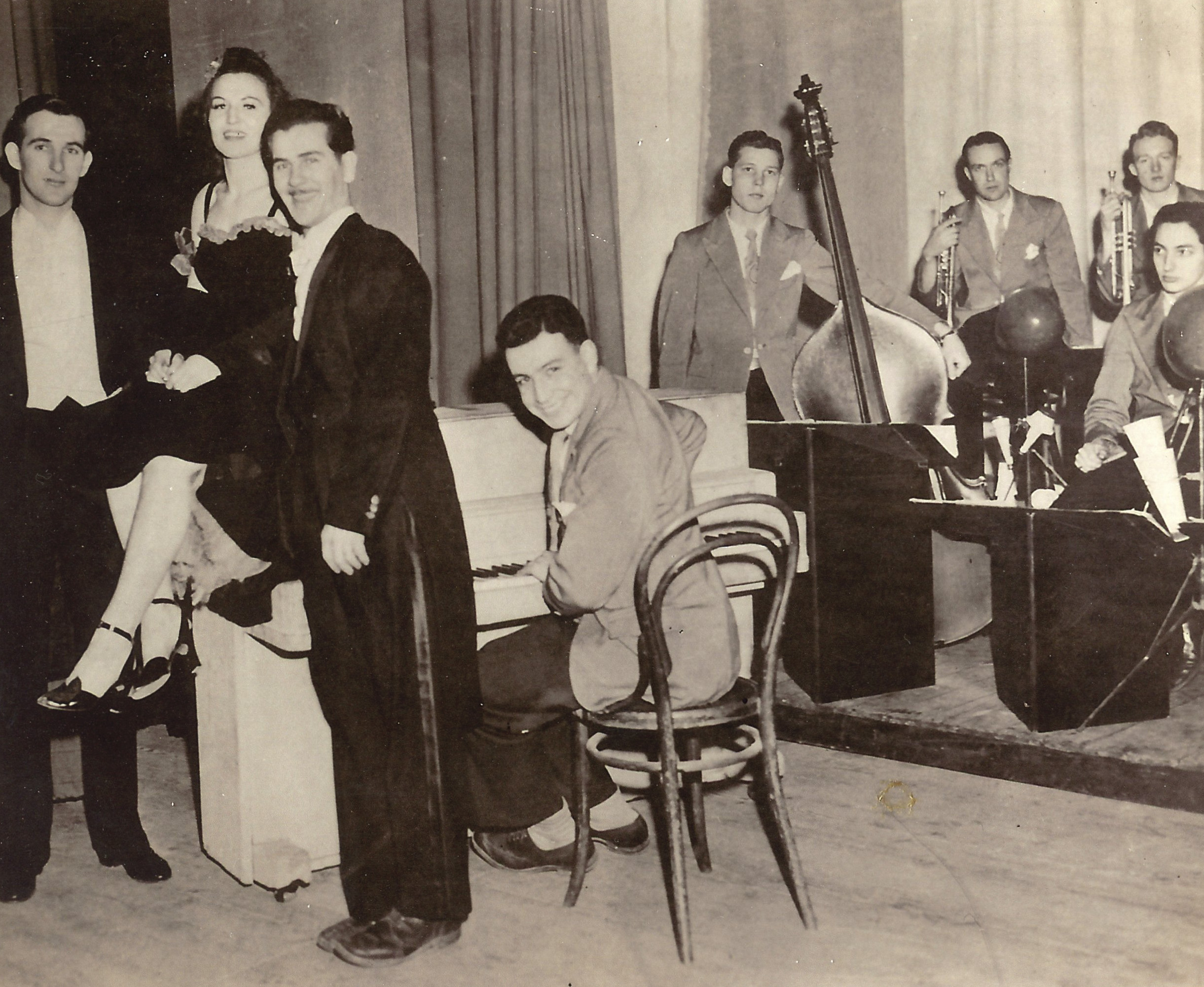 Mr. Springer with his band.
