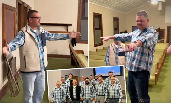 Women Orchestrate Matching Shirt Prank for Their Husbands at Church Service—Their Reactions Are Hilarious