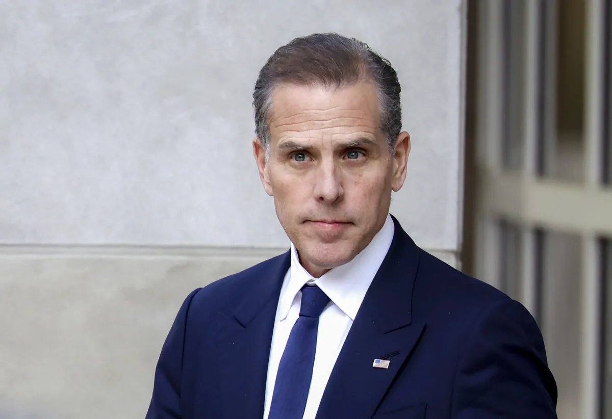 Hunter Biden departs the J. Caleb Boggs Federal Building in Wilmington, Del., on June 3, 2024. (Anna Moneymaker/Getty Images)