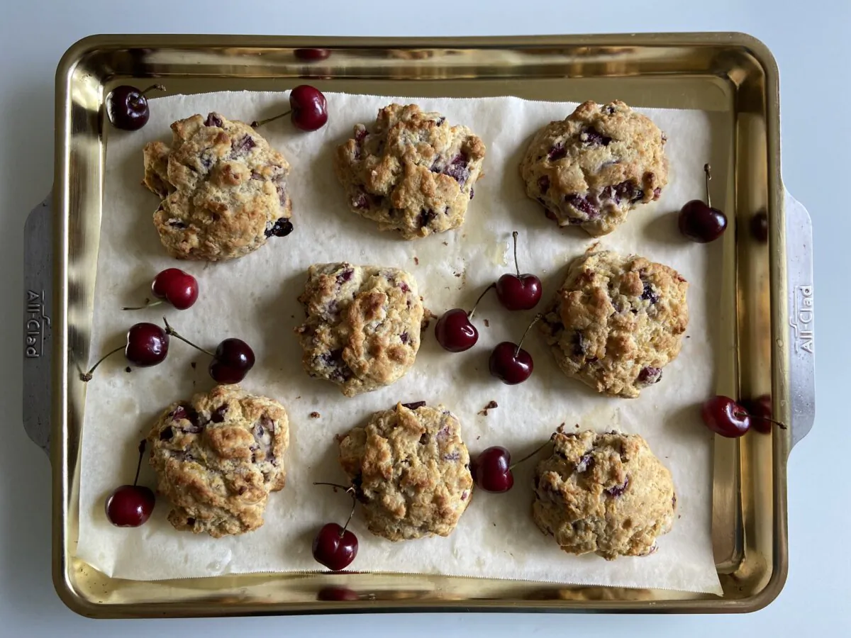 Cherry-Ginger-Orange Drop Biscuits. (JeanMarie Brownson/TNS)