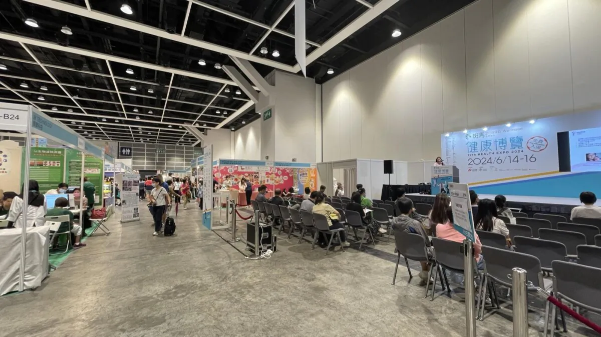 The 17th Health Expo at Hong Kong Convention and Exhibition Centre in Hong Kong in June 2024. (Erin Zhang/The Epoch Times)