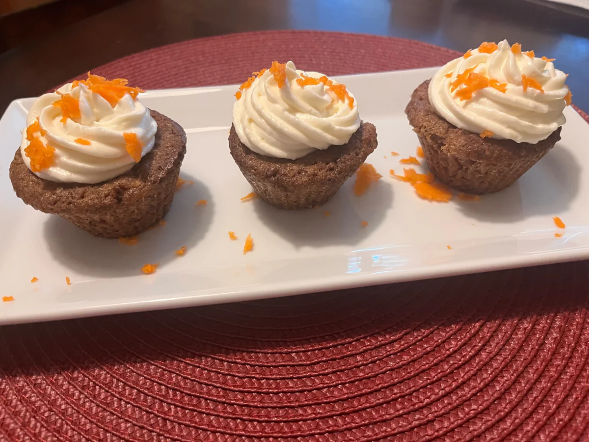 Carrot cake cupcakes. (Courtesy of JillyBean’s Keto Bakery)