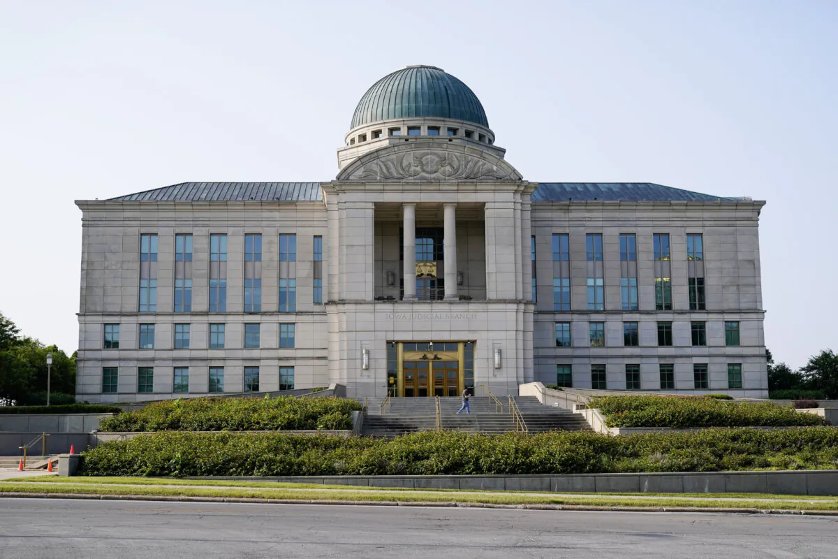 The Iowa Judicial Branch building, in a file photo. (Charlie Neibergall/AP Photo)