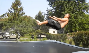 Trampoline Breaks Under Boy’s Weight