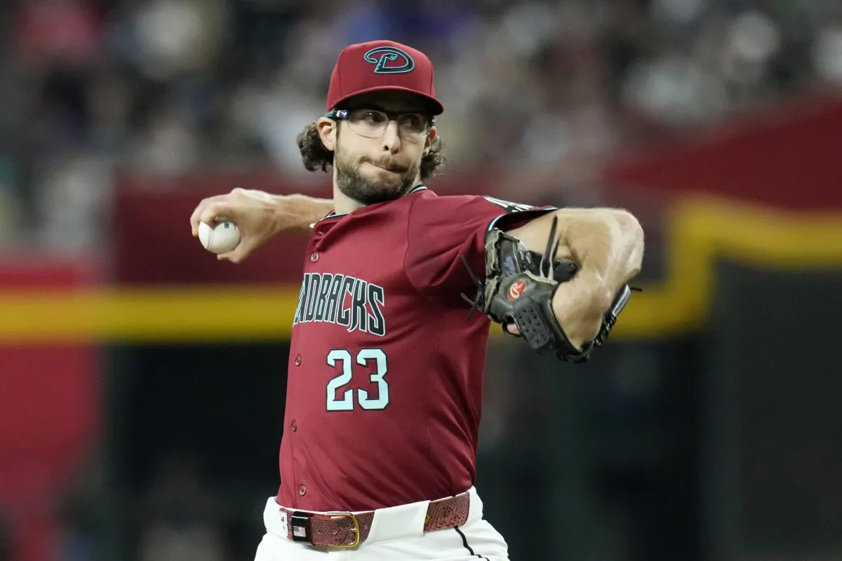Arizona Diamondbacks starting pitcher Zac Gallen throws against the Oakland Athletics during the first inning of a baseball game n Phoenix on June 29, 2024. (Ross D. Franklin/AP Photo)