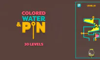 Colored Water & Pin