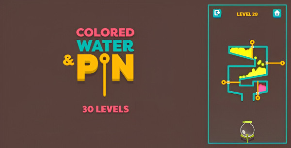 Colored Water & Pin