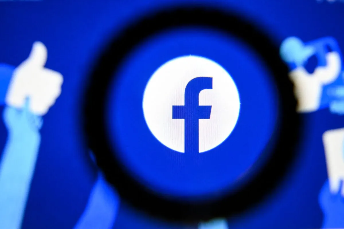 Facebook's logo on a tablet screen in Moscow, Russia, on Oct. 18, 2021. (Kirill Kudryavtsev/AFP via Getty Images)