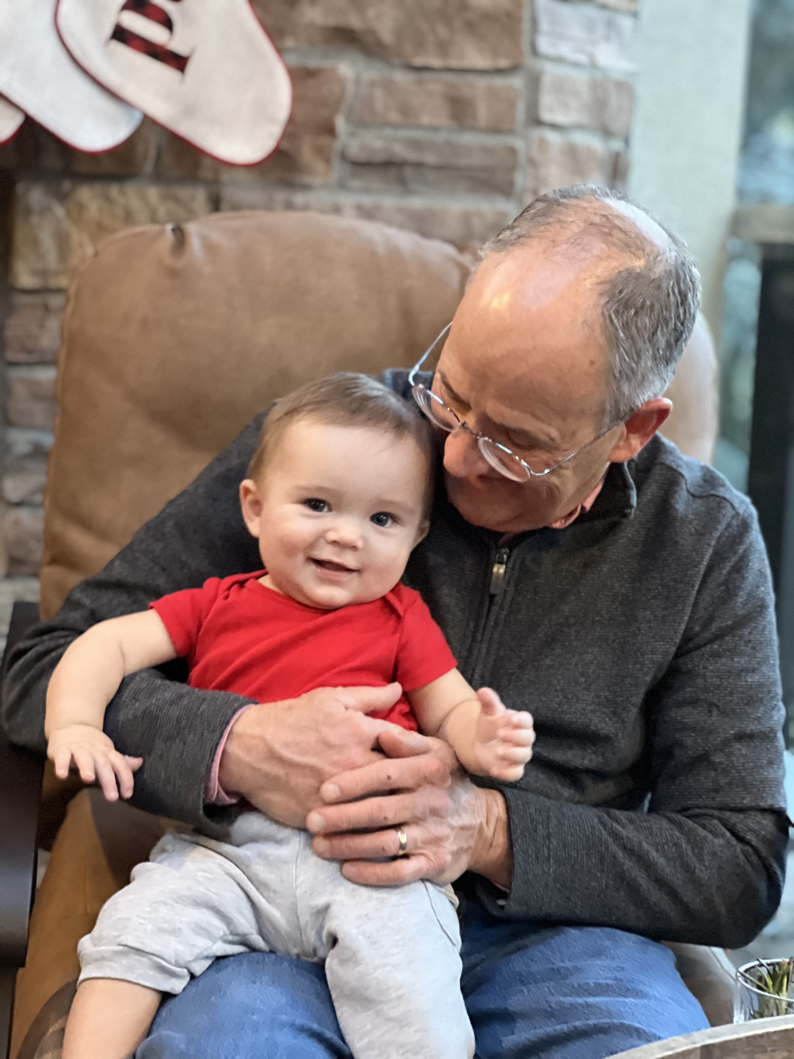 Walker with his grandfather, Mr. Duggan.