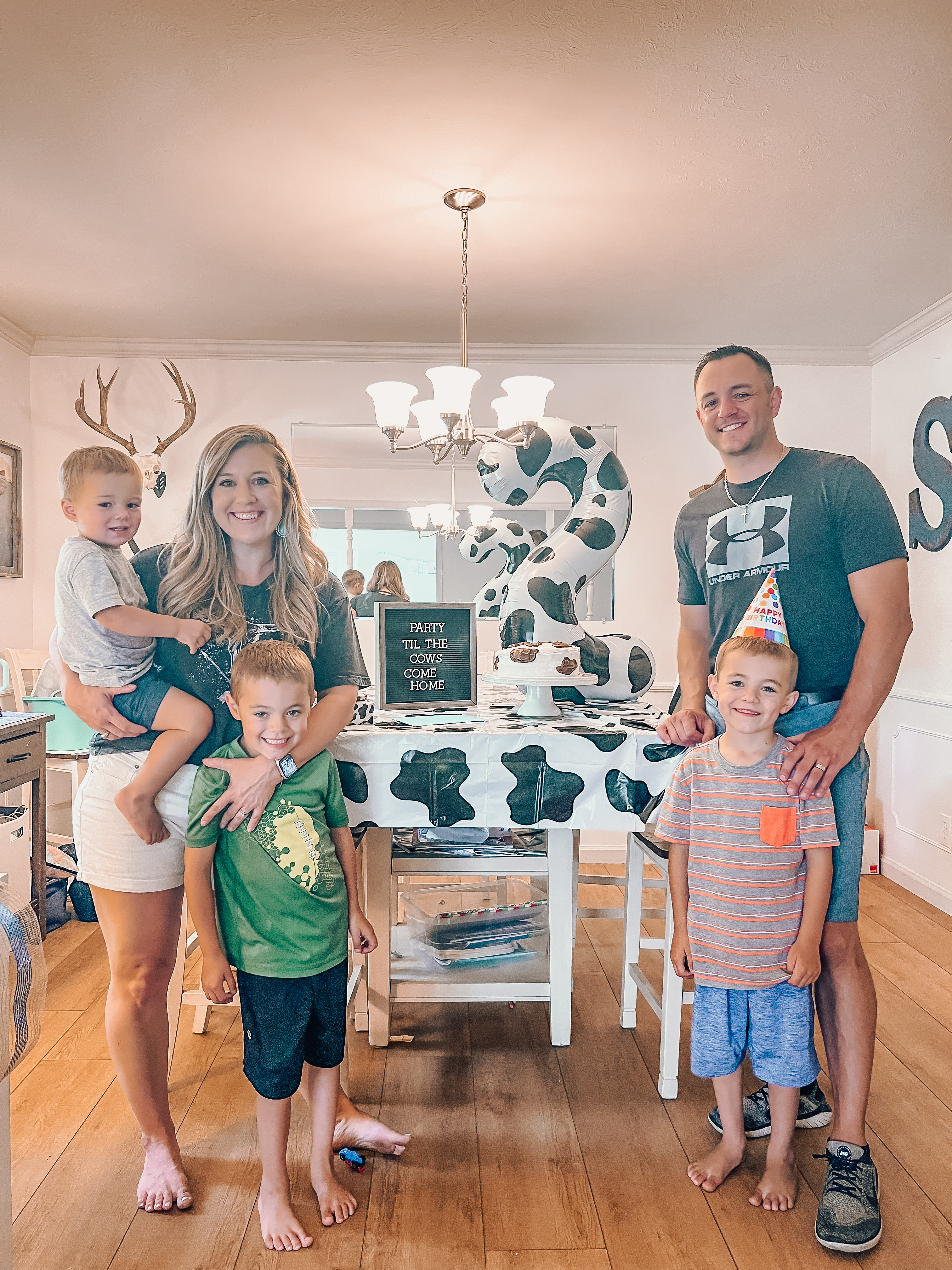 Mr. and Ms. Stranksy with their children.