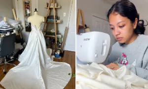 Bride Decides to Make Her Wedding Gown After Struggling to Find One—See Her Stunning Creation
