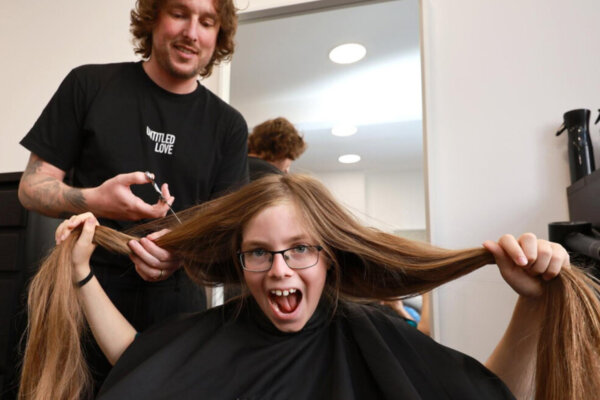 11-Year-Old Boy With Knee-Length Hair Gets First Ever Haircut for a Reason—and He Looks Amazing