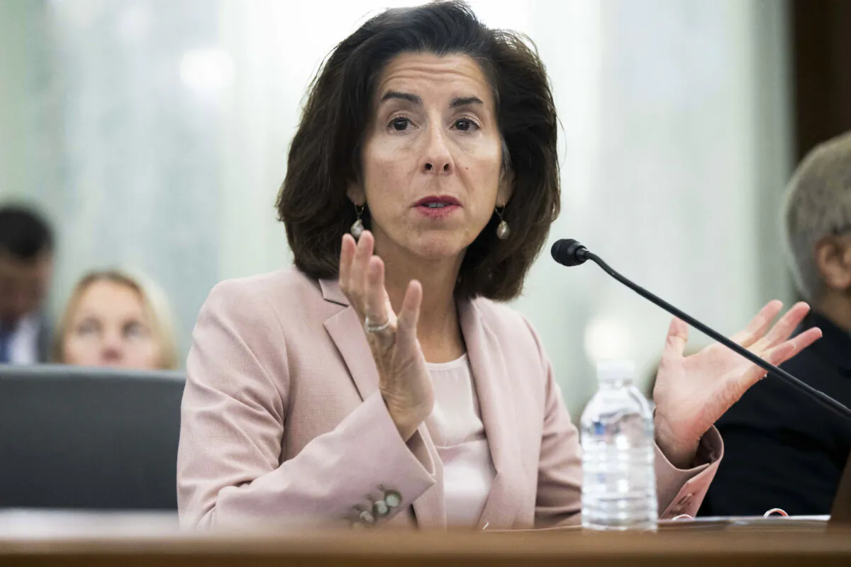 Commerce Secretary Gina Raimondo on Capitol Hill on Oct. 4, 2023. (Saul Loeb/AFP via Getty Images)