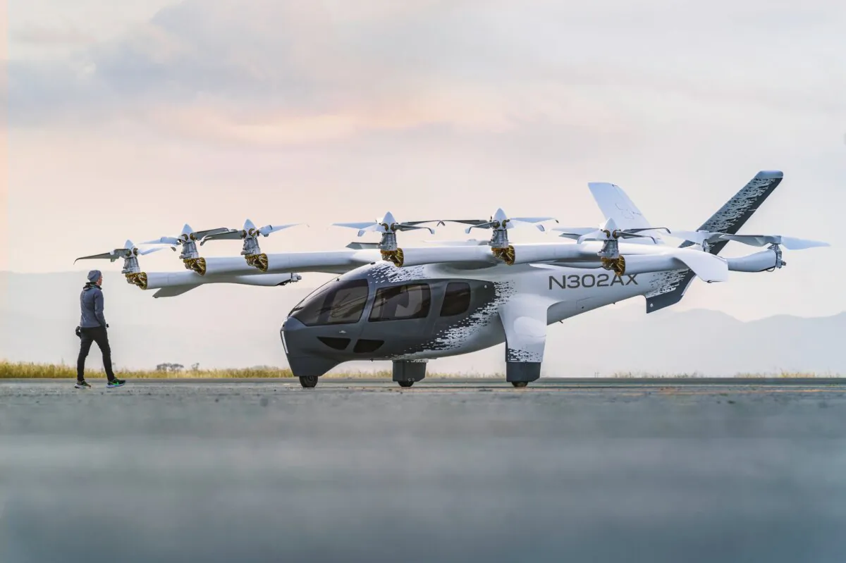 Archer Aviation’s electric vertical takeoff and landing aircraft, “Midnight.” (Courtesy of Archer)