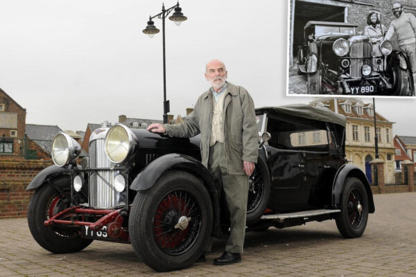 Elderly Man Reunites With the 'Rare and Desirable' Lagonda Car That He Owned for 50 Years