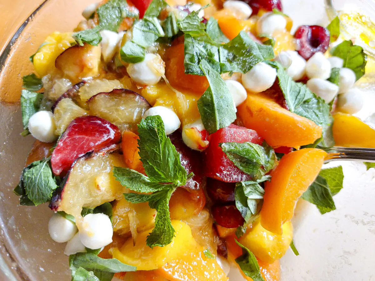 Adapt this fruit salad to what's fresh, cheap, and to your taste, aiming for as diverse a mix of fruit as you can. (Kevin Revolinski)