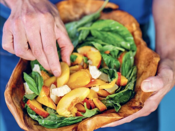 Basil Salad With Stone Fruits