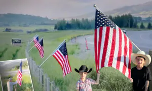 Wyoming Ranch Family Celebrate July 4 With Legions of Flags Lining Highway on Farm—Tell Reason Why