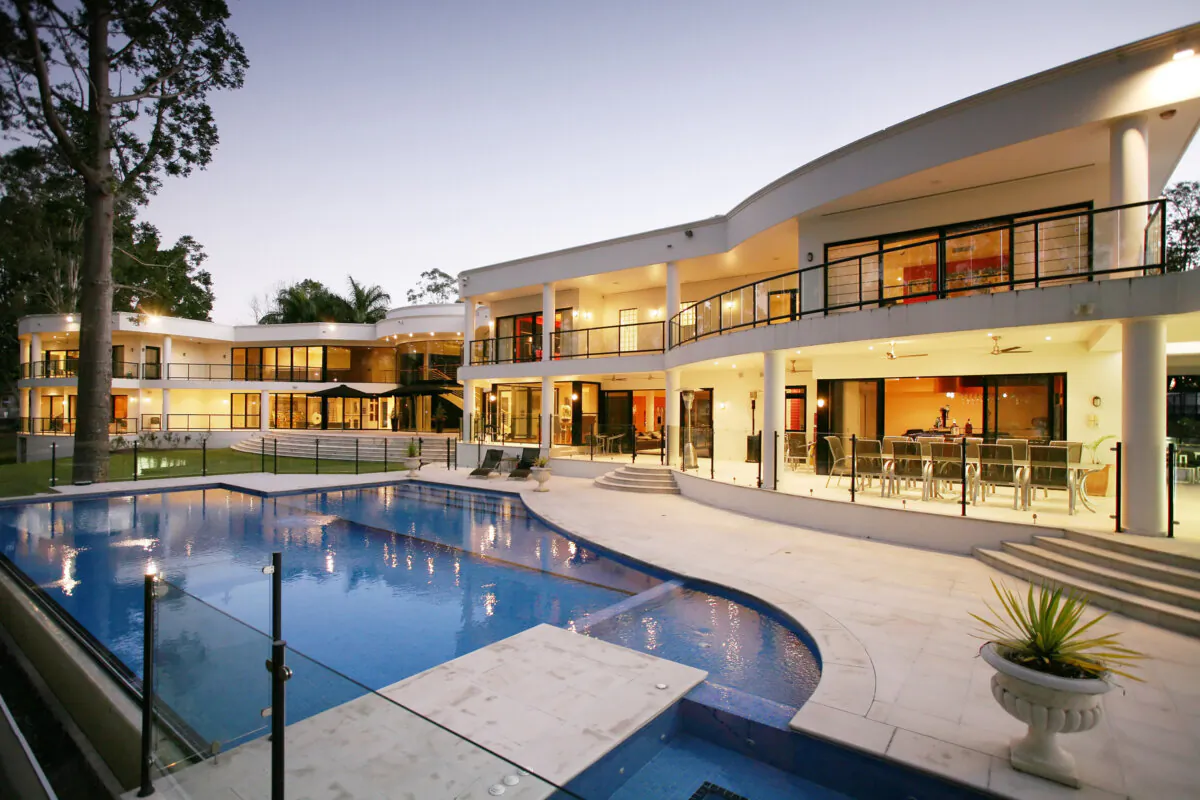 An undated supplied photo of Zoe Cheihk's massive Brisbane property, Rivergum Retreat, released Aug. 14, 2006. (AAP Image/Jason Adcock)