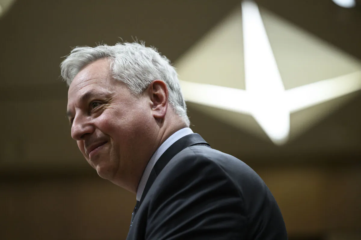 Canadian Security Intelligence Service Director David Vigneault prepares to appear before the Special Committee on the Canada–People’s Republic of China Relationship, on Parliament Hill in Ottawa, on April 29, 2024. (The Canadian Press/Justin Tang)