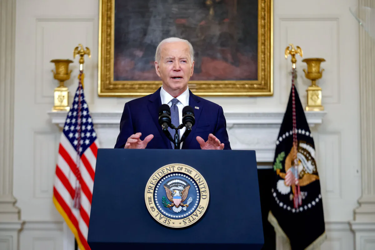 President Joe Biden delivers remarks on the Middle East at the White House on May 31, 2024. (Chip Somodevilla/Getty Images)
