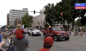 Peoples in Lansing, Michigan, Hold Independence Day Parade