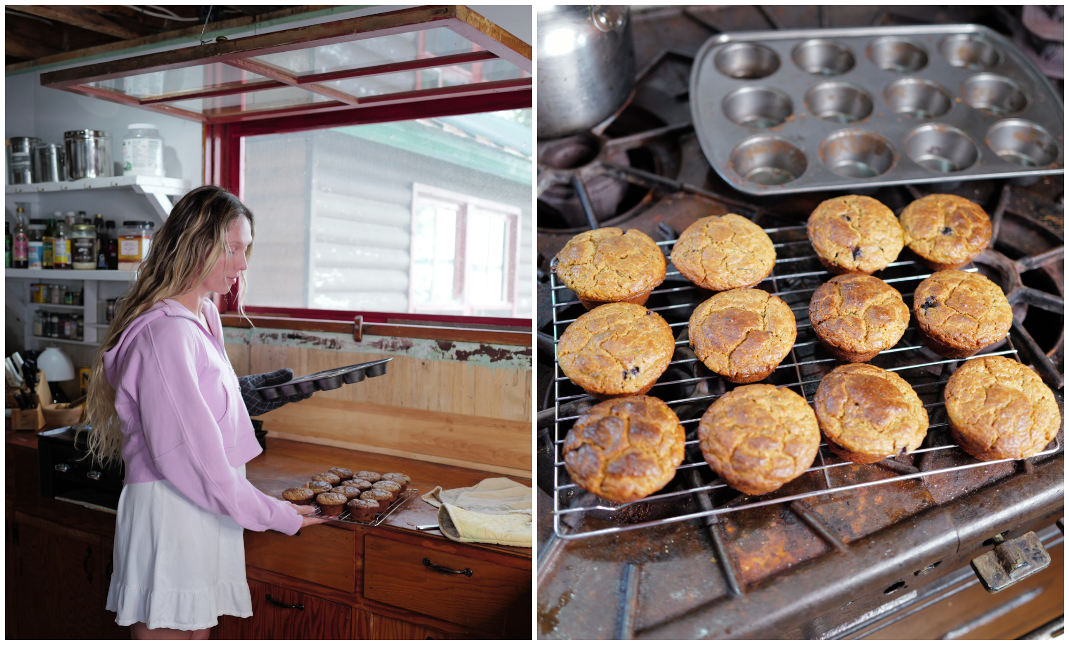Mrs. Alder baking from scratch.