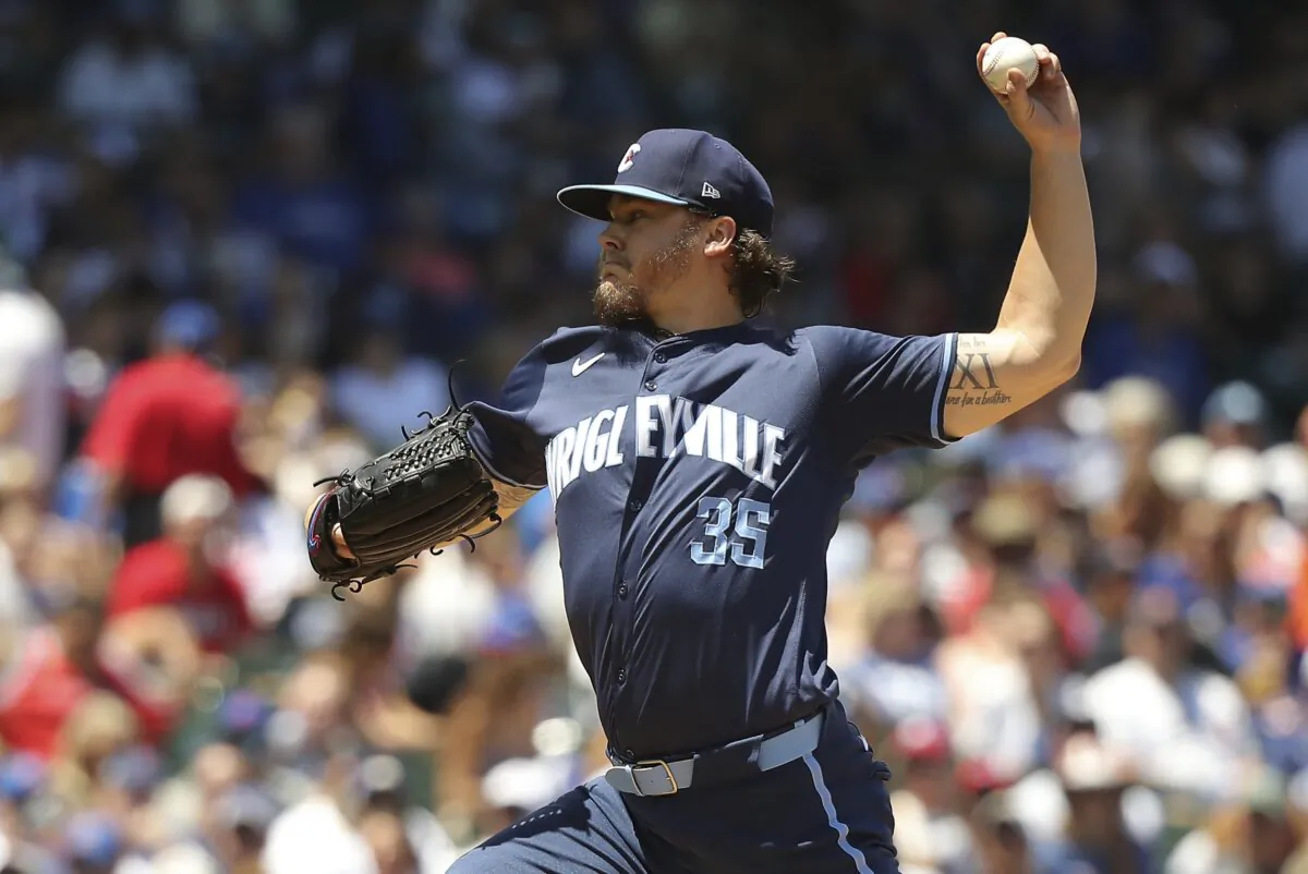 Chicago Cubs starting pitcher Justin Steele throws the ball during the first inning of a baseball game against the Los Angeles Angels in Chicago on July 5, 2024. (Melissa Tamez/AP Photo)