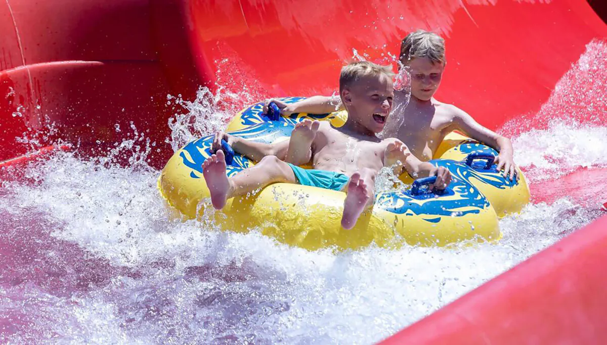 Roaring Springs offers more than 20 water attractions including thrill rides, a wave pool, an Endless River, and the Bearfoot Bay children's play area. (Sarah A. Miller/Idaho Statesman/TNS)