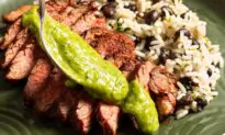 These Spiced Steaks Become a Complete Meal With a Side of Rice and Beans