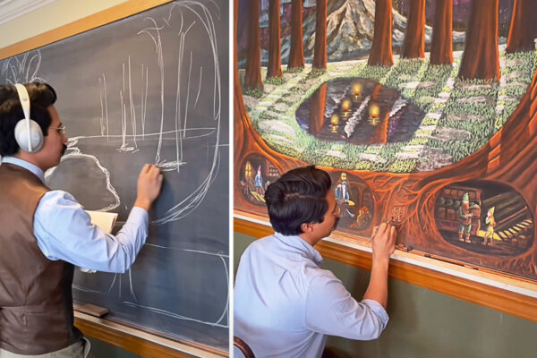 Marine Veteran Draws Masterpieces on Chalkboard, Inspires Children of the World With ‘Good and Beautiful’ Art