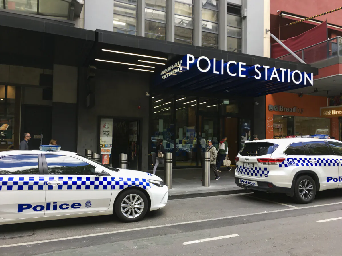 A police station in Melbourne, Australia. (Melanie Sun/The Epoch Times)