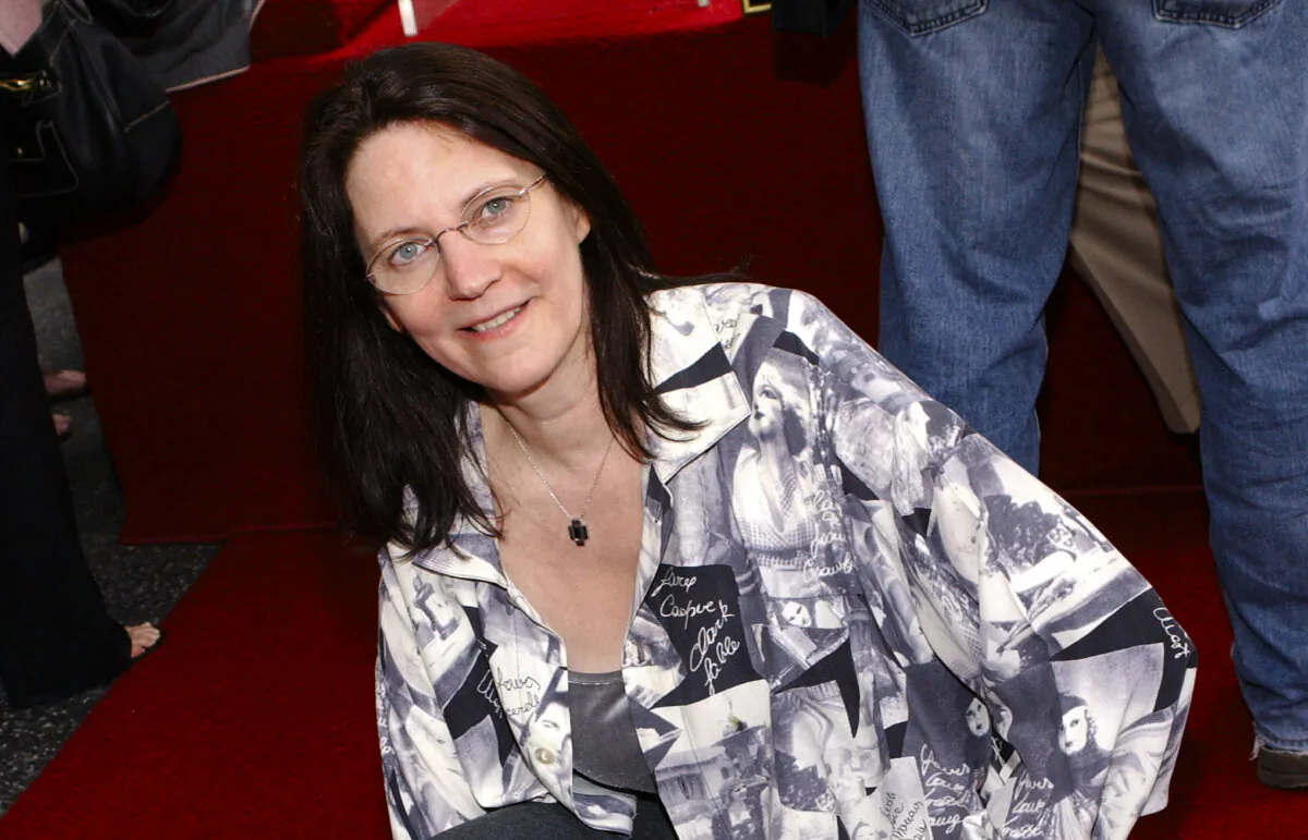 Judy Belushi Pisano attends the ceremony posthumously honoring her late husband, actor John Belushi, with a star on the Hollywood Walk of Fame in Hollywood, Calif., on April 1, 2004. (Vince Bucci/Getty Images)