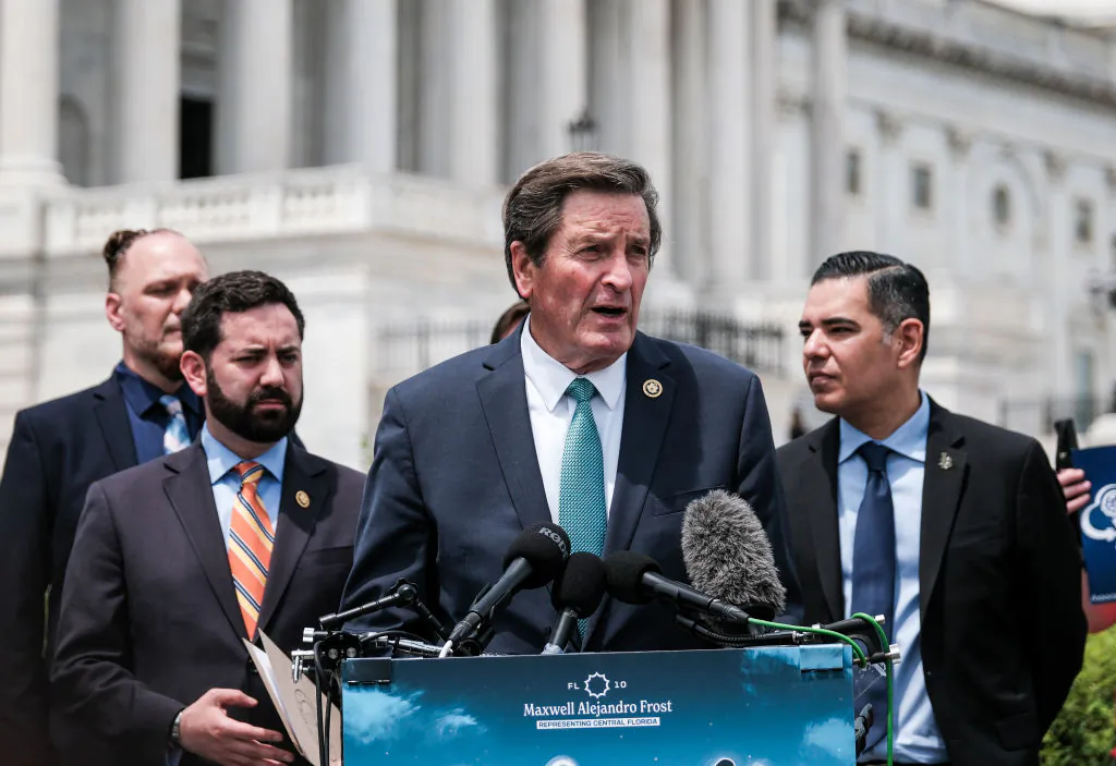 Rep. John Garamendi at a news conference in Washington on May 23, 2024. (Michael A. McCoy/Getty Images)
