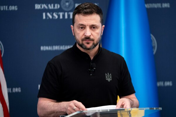 Zelenskyy Delivers Address at Reagan Institute in Washington