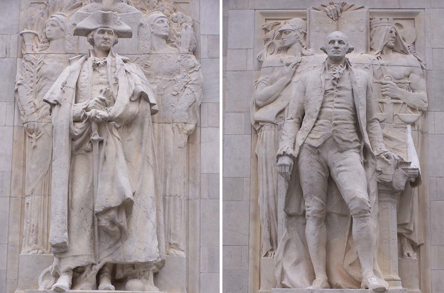 Washington Statue On The Washington Square Arh
