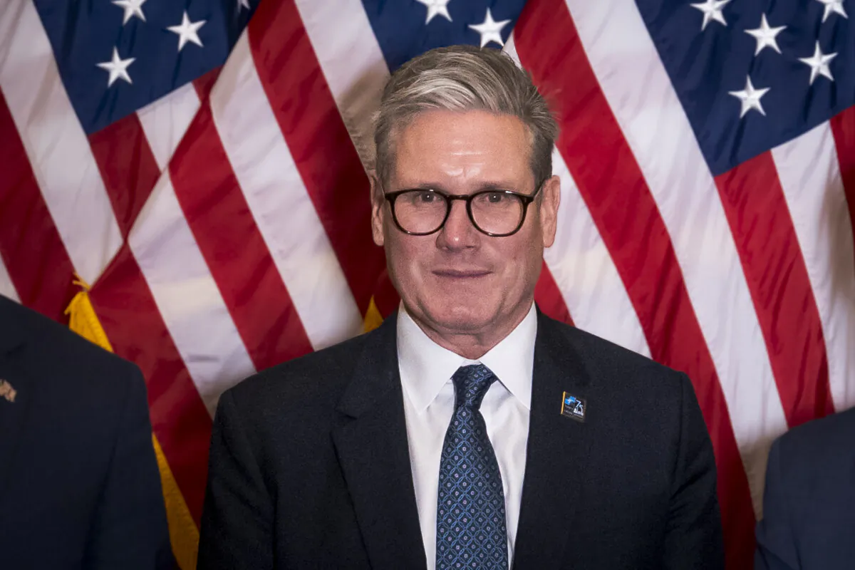 Prime Minister Sir Keir Starmer meets with lawmakers in Washington on July 10, 2024. (Madalina Vasiliu/The Epoch Times)