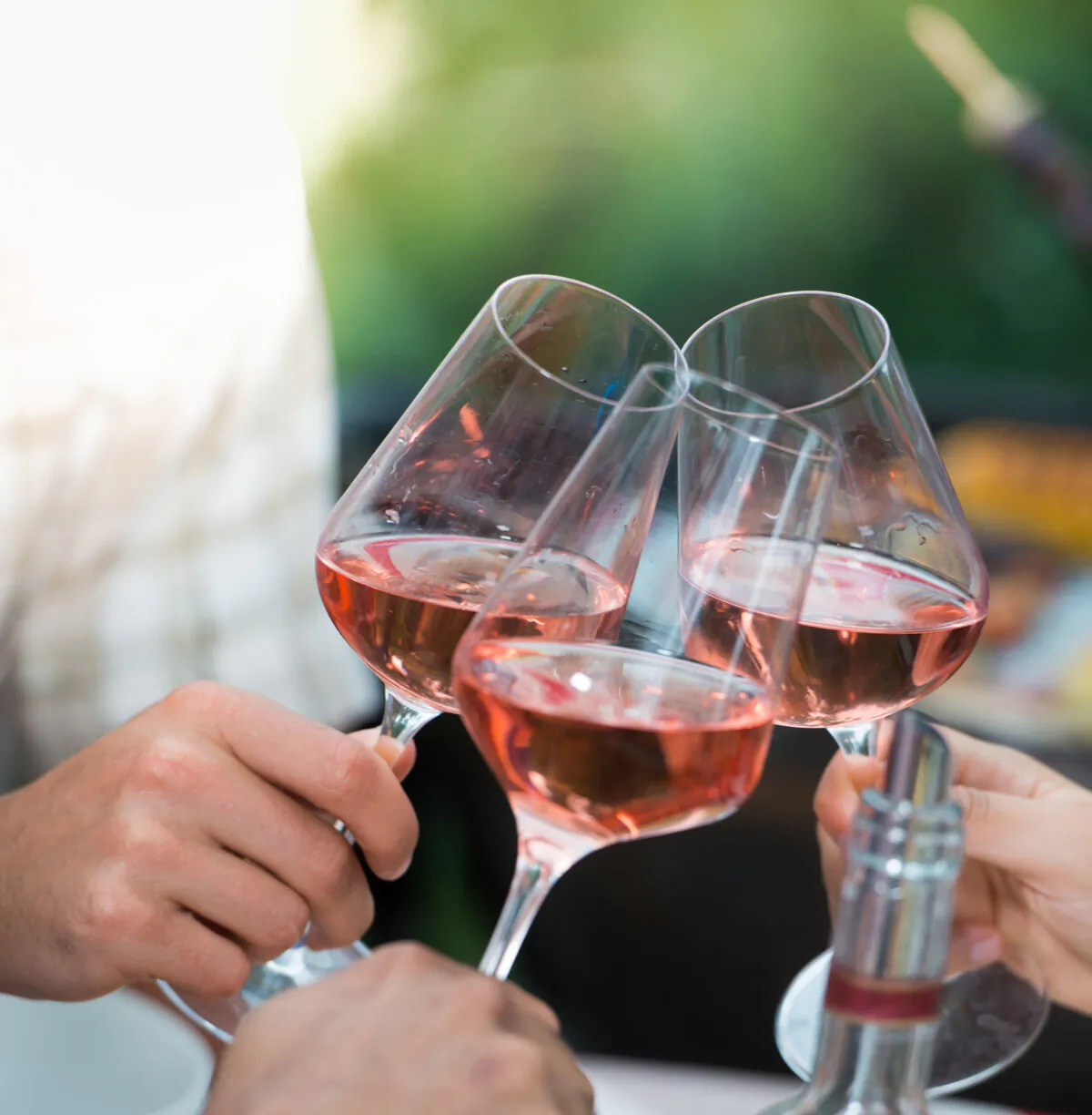 Chilled pink wine on a hot summer night is still the Instagram symbol of summer. (Dreamstime/TNS)