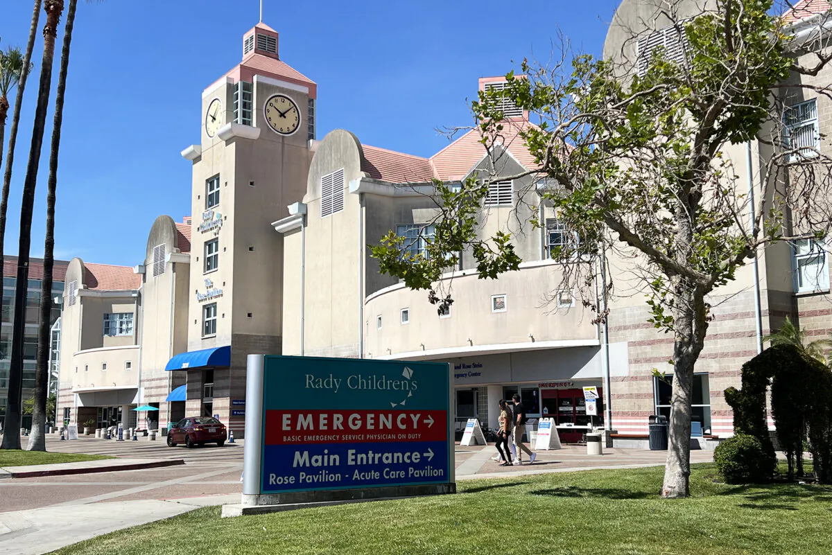 Rady Children’s Hospital in San Diego, Calif., on July 17, 2023. (Jane Yang/The Epoch Times)