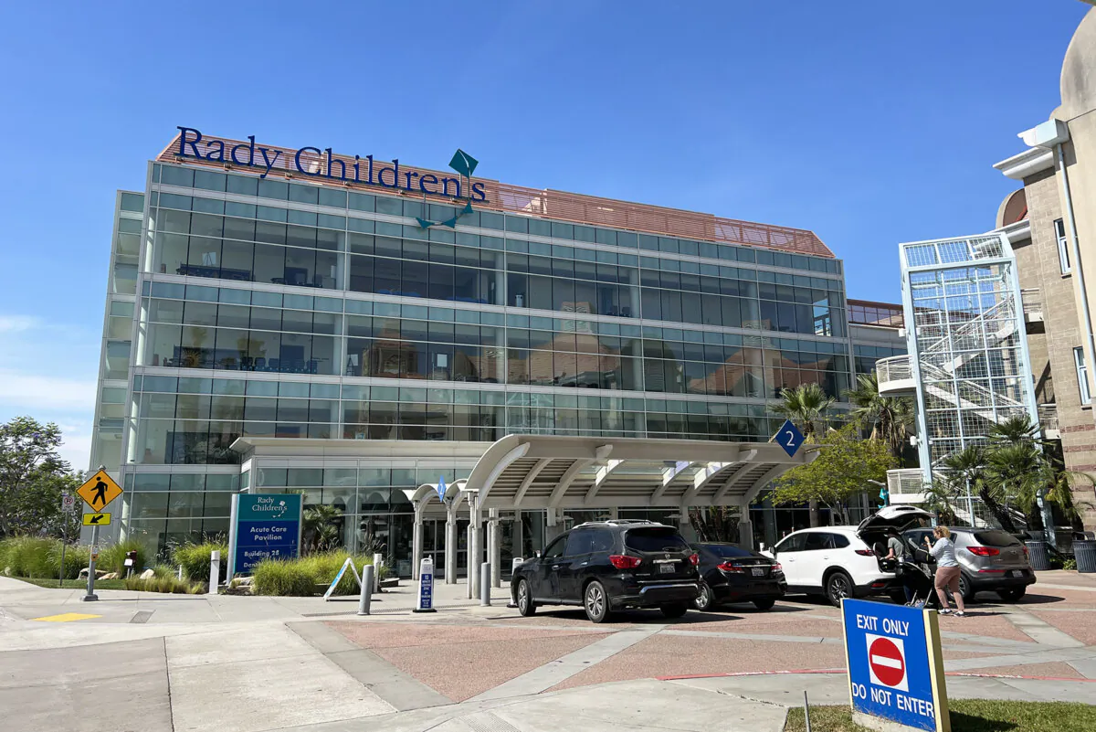 Rady Children’s Hospital in San Diego, Calif., on July 17, 2023. (Jane Yang/The Epoch Times)
